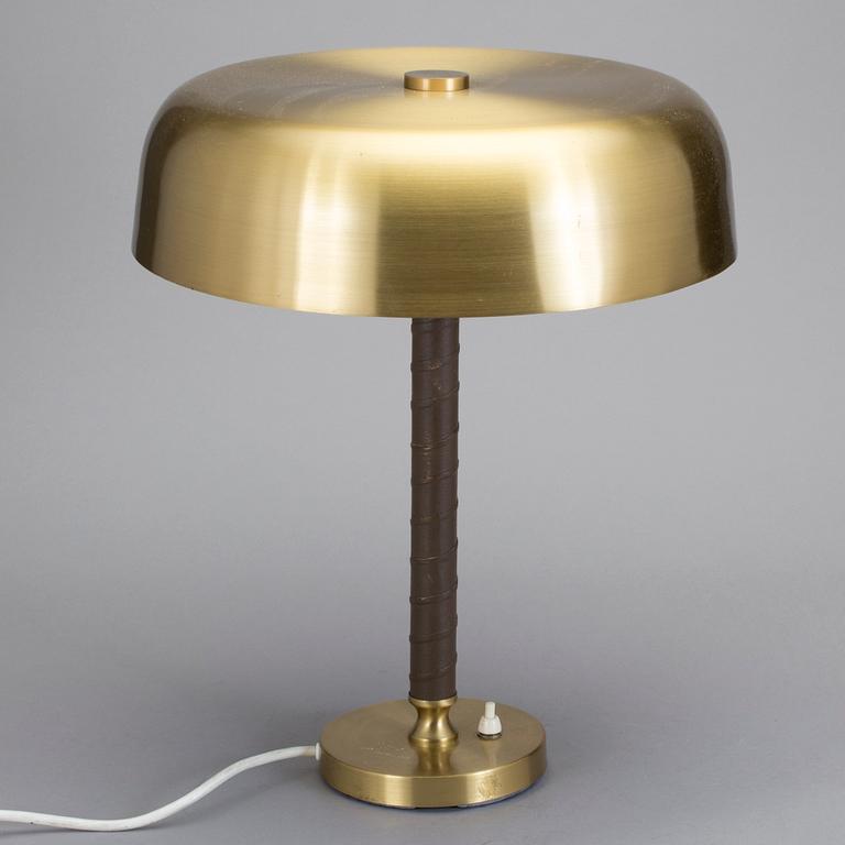 BORDSLAMPA, mässing, omkring 1900-talets mitt.