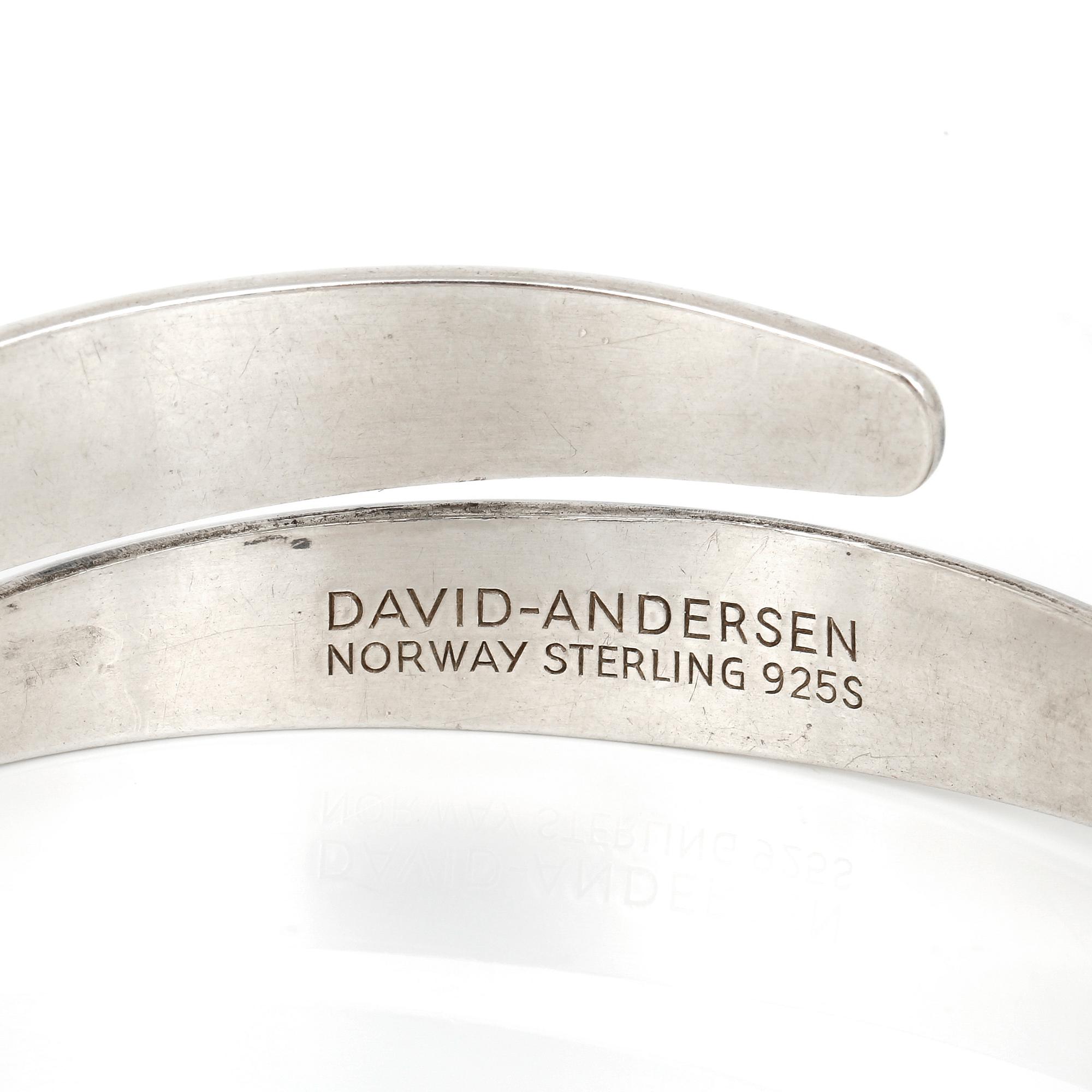 ARMRING, sterlingsilver, David Andersen, Norway. Tot vikt 39 gram.