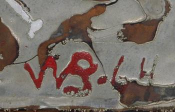 WALTER BENGTSSON, triptyk, relief, metall/emalj, sign o dat -64.