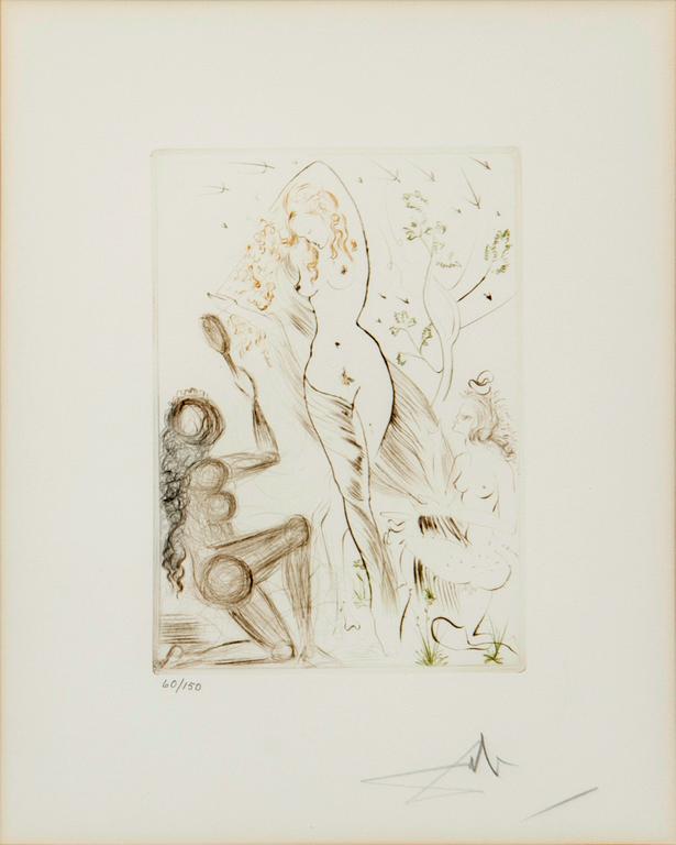 Salvador Dalí, “Blanchefleur” from “The Decameron”.