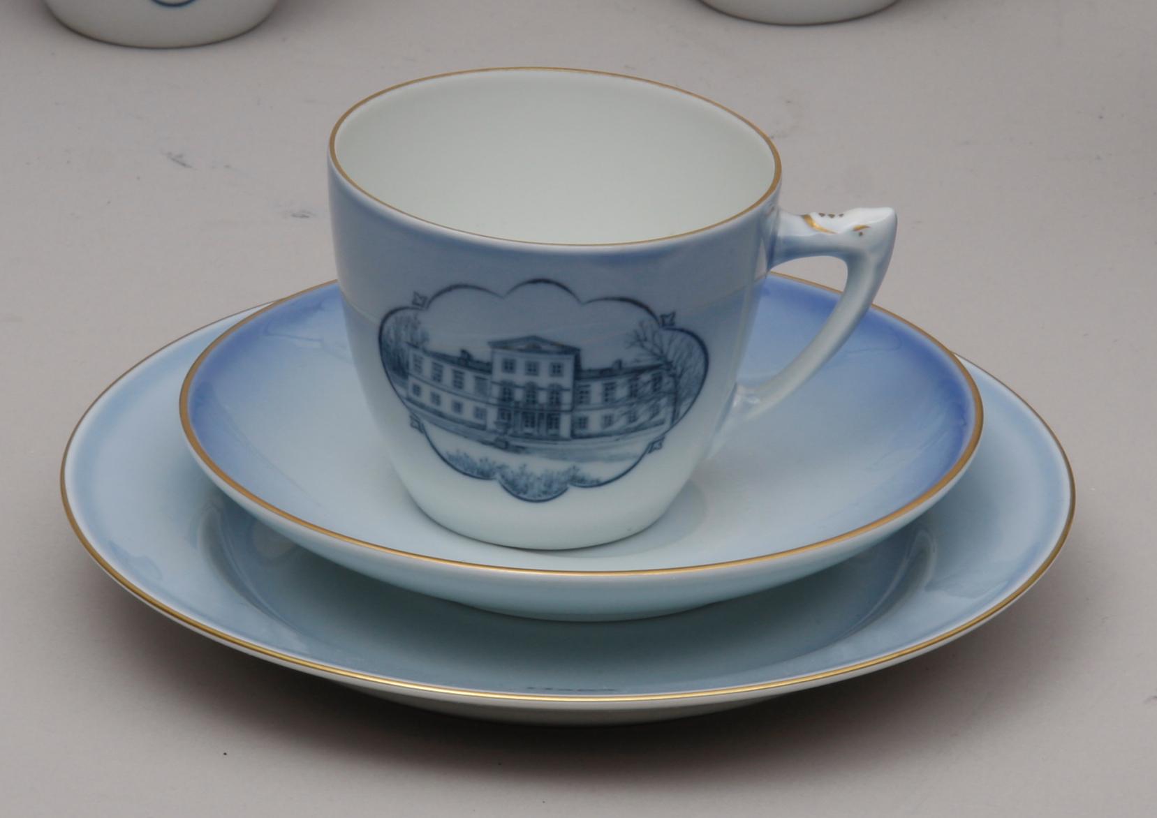 KAFFESERVIS. 24 delar, porslin. Bing och Gröndahl, Danmark.