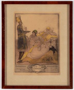 ANDRÉ LAMBERT, färgetsningar, 8 st.