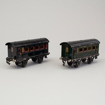 TÅGSET, Märklin, 6+2 delar, Tyskland 1900-talets första hälft.