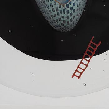 Bertil Vallien, a unique glass sculpture, Kosta Boda.
