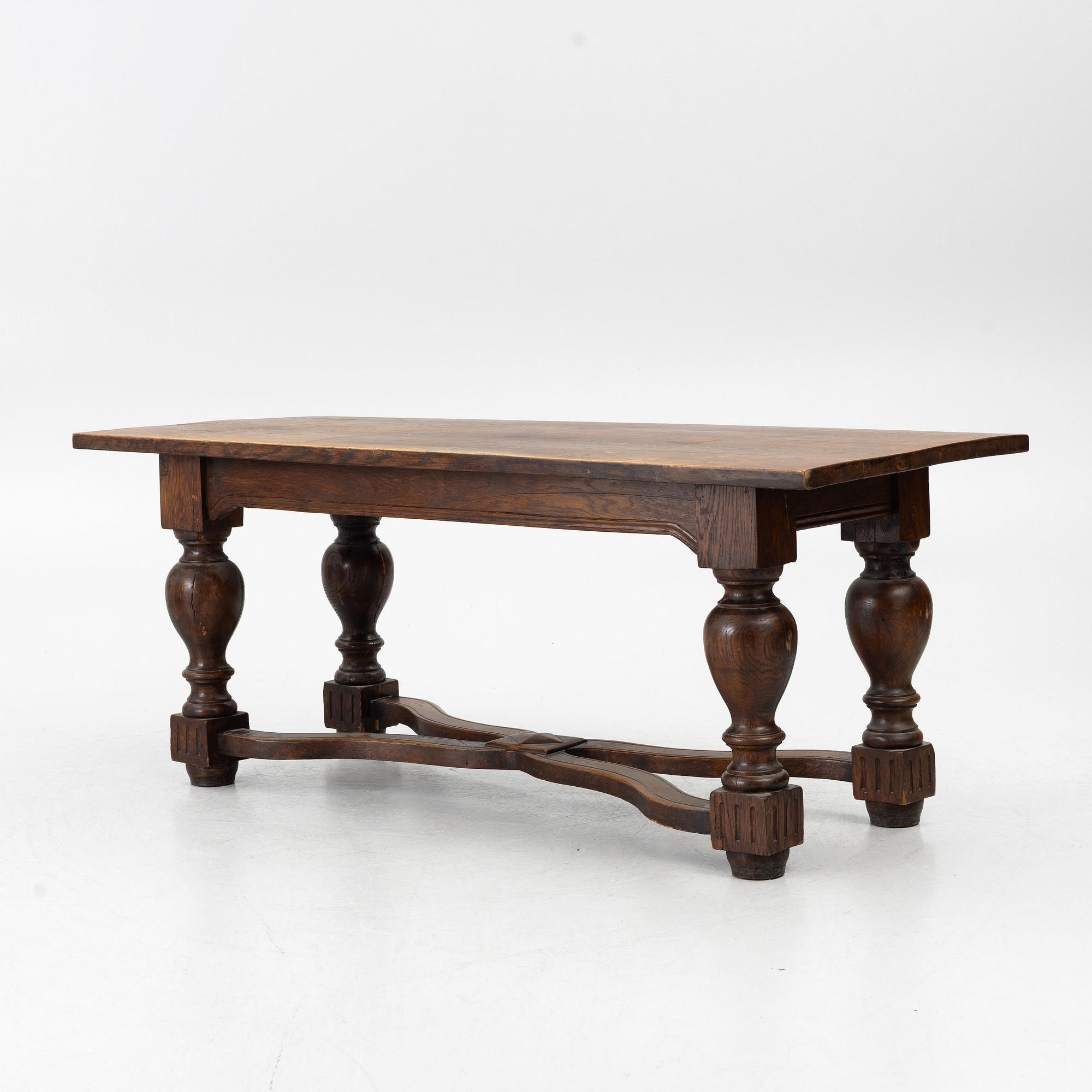 Library table, Baroque style, 19th century,