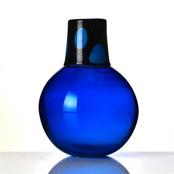 Gunnel Sahlin, a glass vase, Kosta Boda, Sweden.