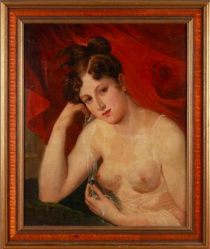 OKÄND KONSTNÄR, olja på duk, monogramsignerad AL.