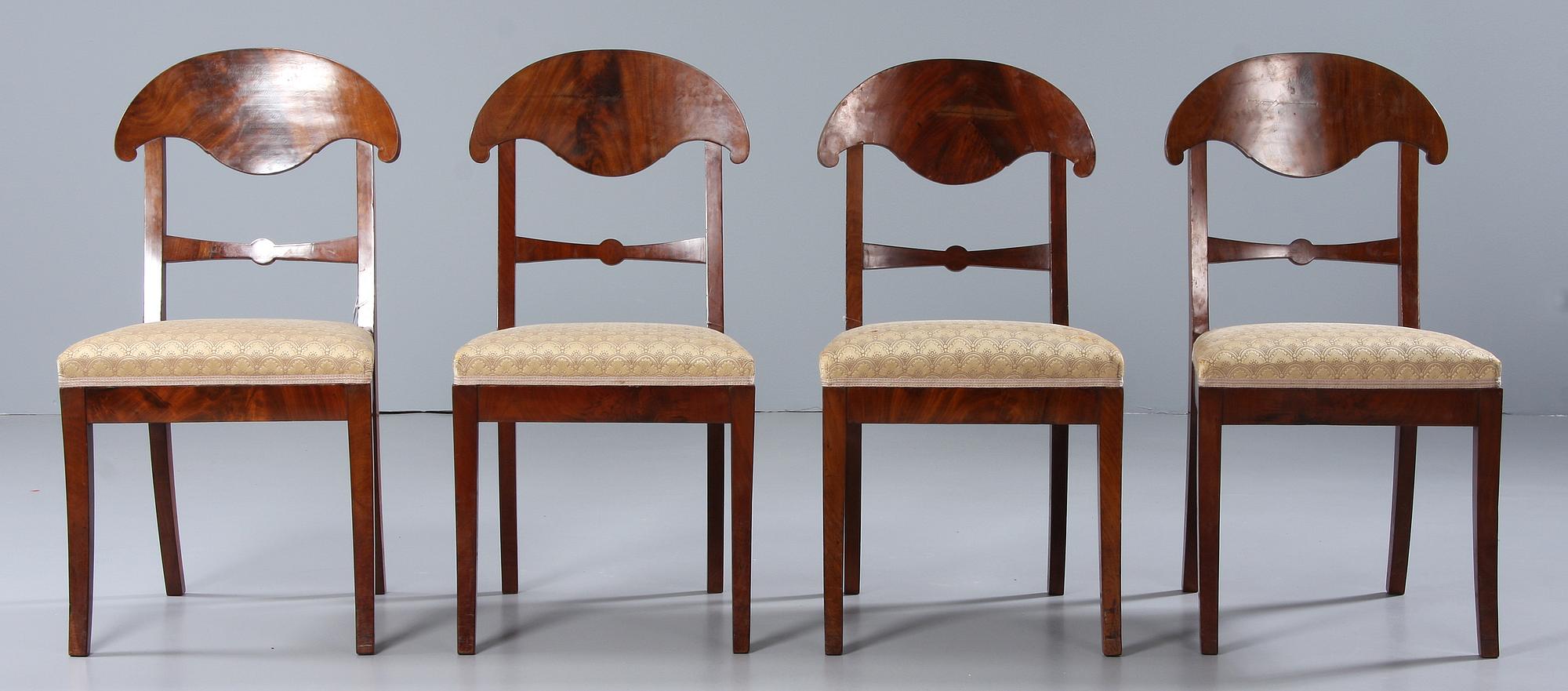 STOLAR, 4 st, Karl Johan, 1800-talets första hälft.