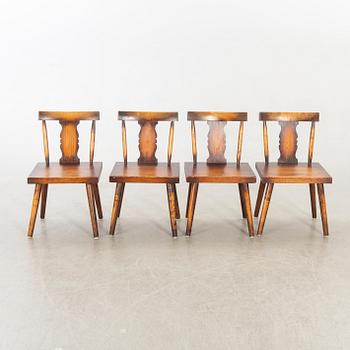 A 1940's 11 pcs dining table and chairs.