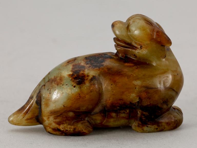 FIGURIN, jade. Kina, troligen 1700-tal.