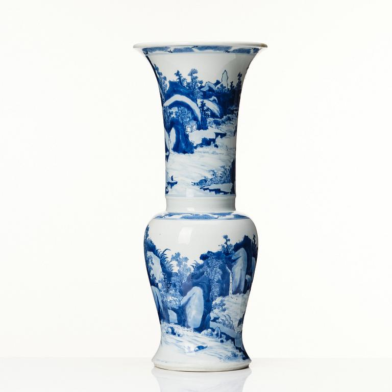 Vas, porslin. Kina, Qingdynastin, Kangxi (1662-1722).