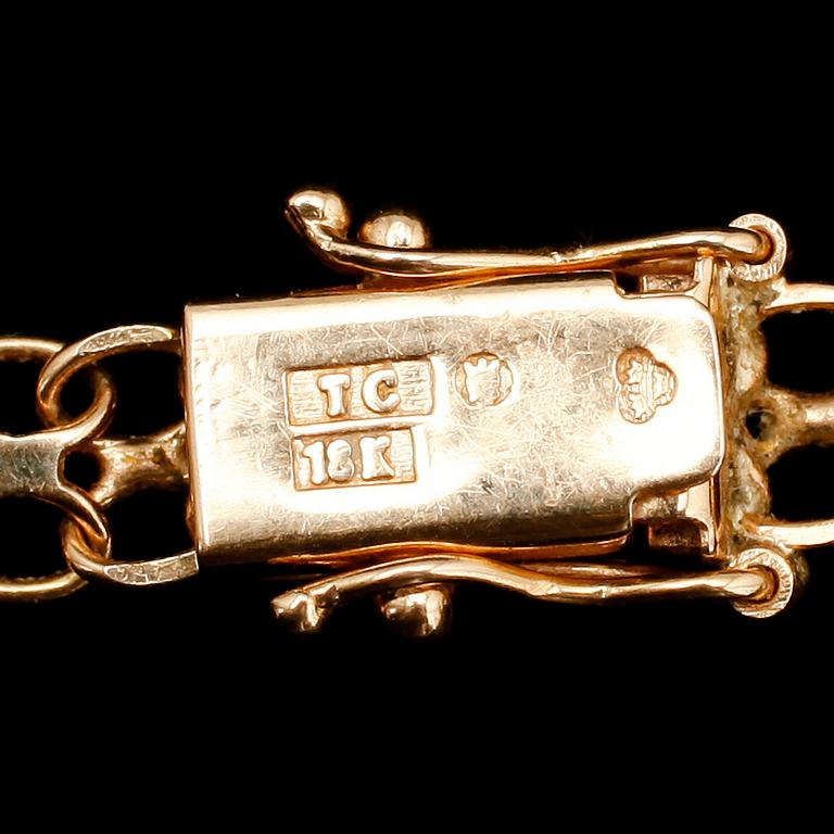 HALSBAND, 18 k, doserad X-länk, svenska stämplar.