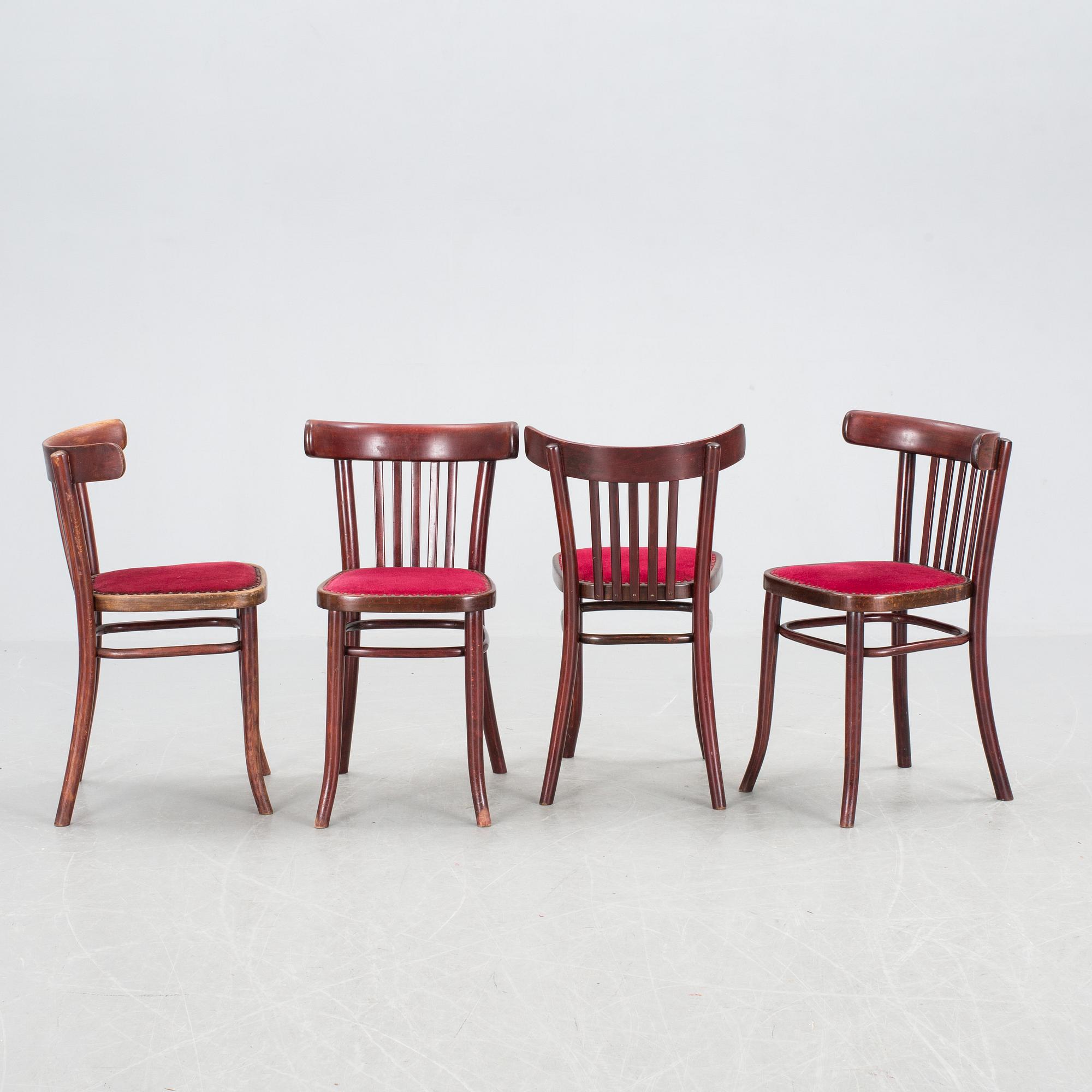 STOLAR, 4 st, Thonet, 1900-talets första hälft.
