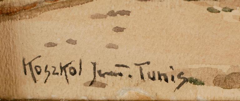 JENOE KOSZKOL, akvarell, signerad.