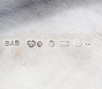 KAFFESERVIS, 3 delar, silver, GAB, Stockholm 1953. Vikt ca 898 gram.