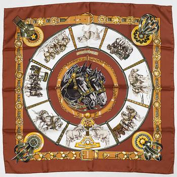 Hermès, scarf, "Chevaux de Trait".