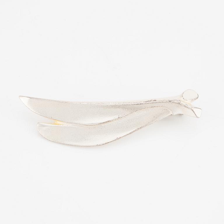 Lapponia, örhängen, ett par samt två ringar och brosch, silver.