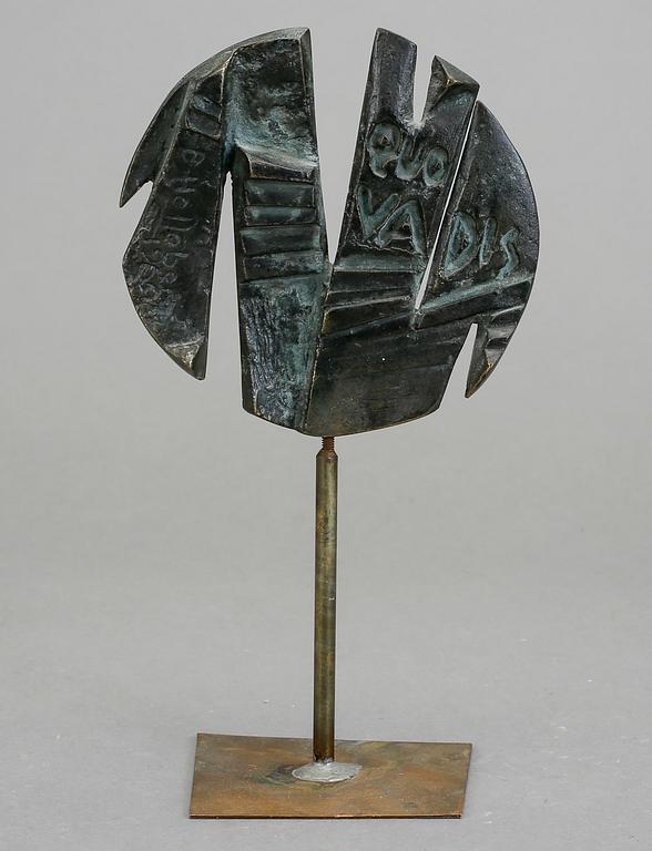 BERNDT HELLEBERG, skulptur, brons, signerad och daterad 1964.