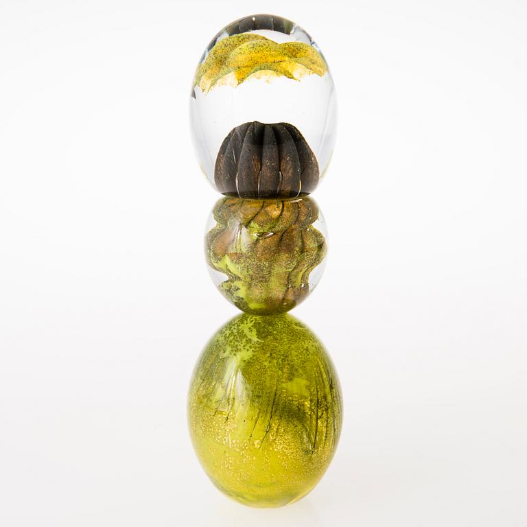 TIINA NORDSTRÖM, a 'Cactus' scupture signed Tiina Nordström Iittala 1991.