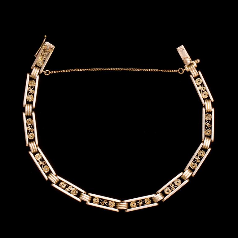 ARMBAND, 14K guld. Vikt ca 16 gram.