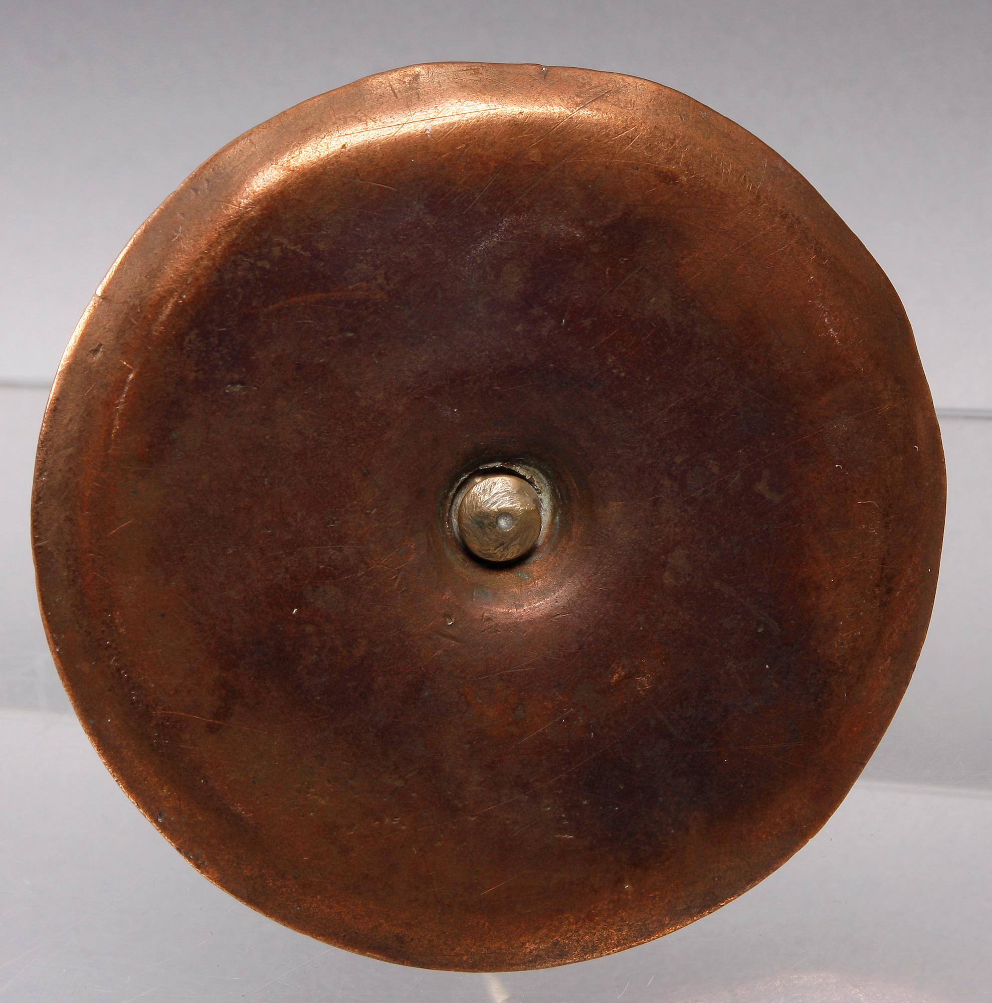 LJUSSTAKE, mässing, koppar, 1700-tal.
