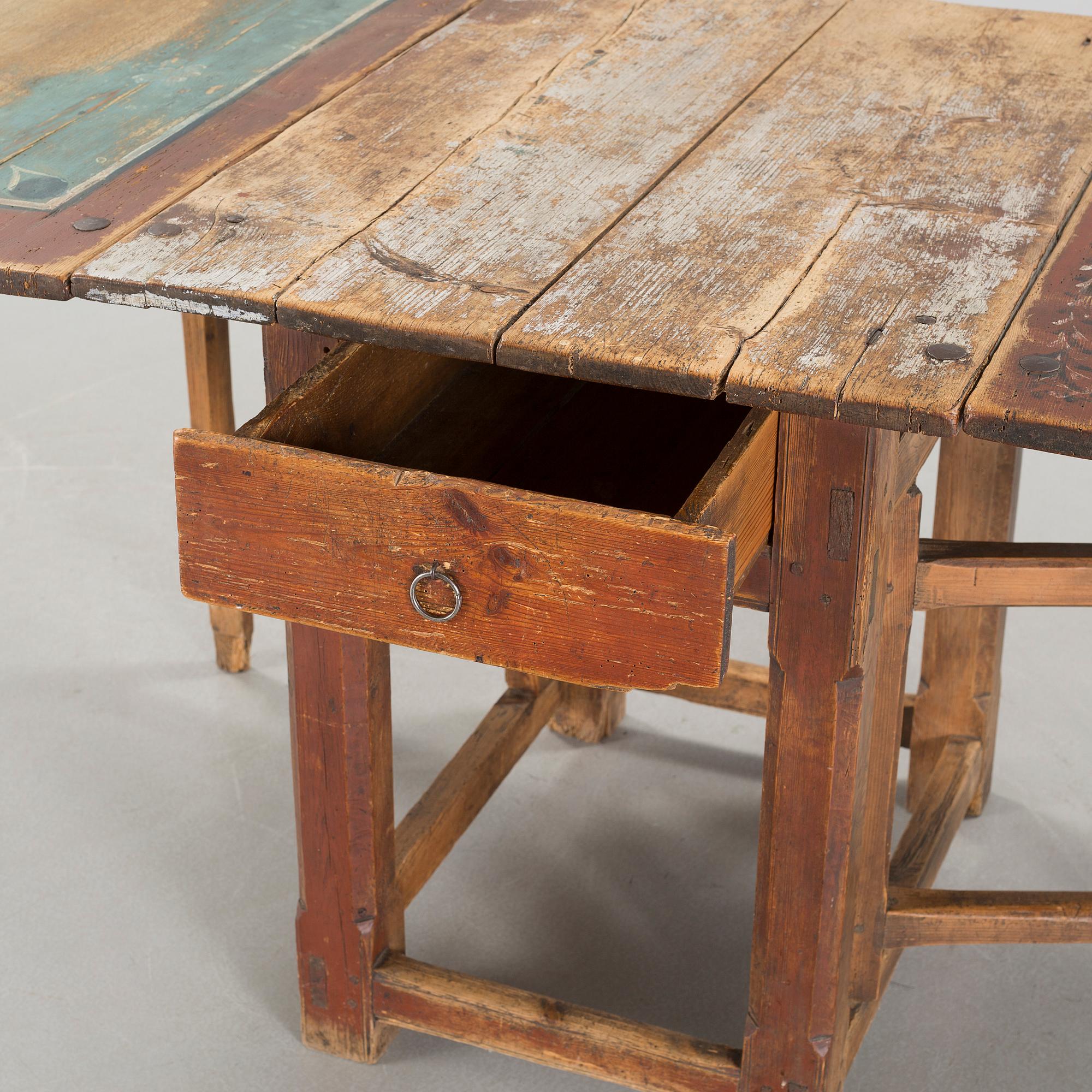 A mid 19th century gateleg table.