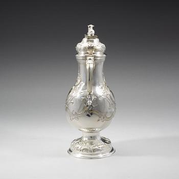 VINKANNA, av David Thomas Hell, Hamburg (verksam 1772-1008). Rokoko.