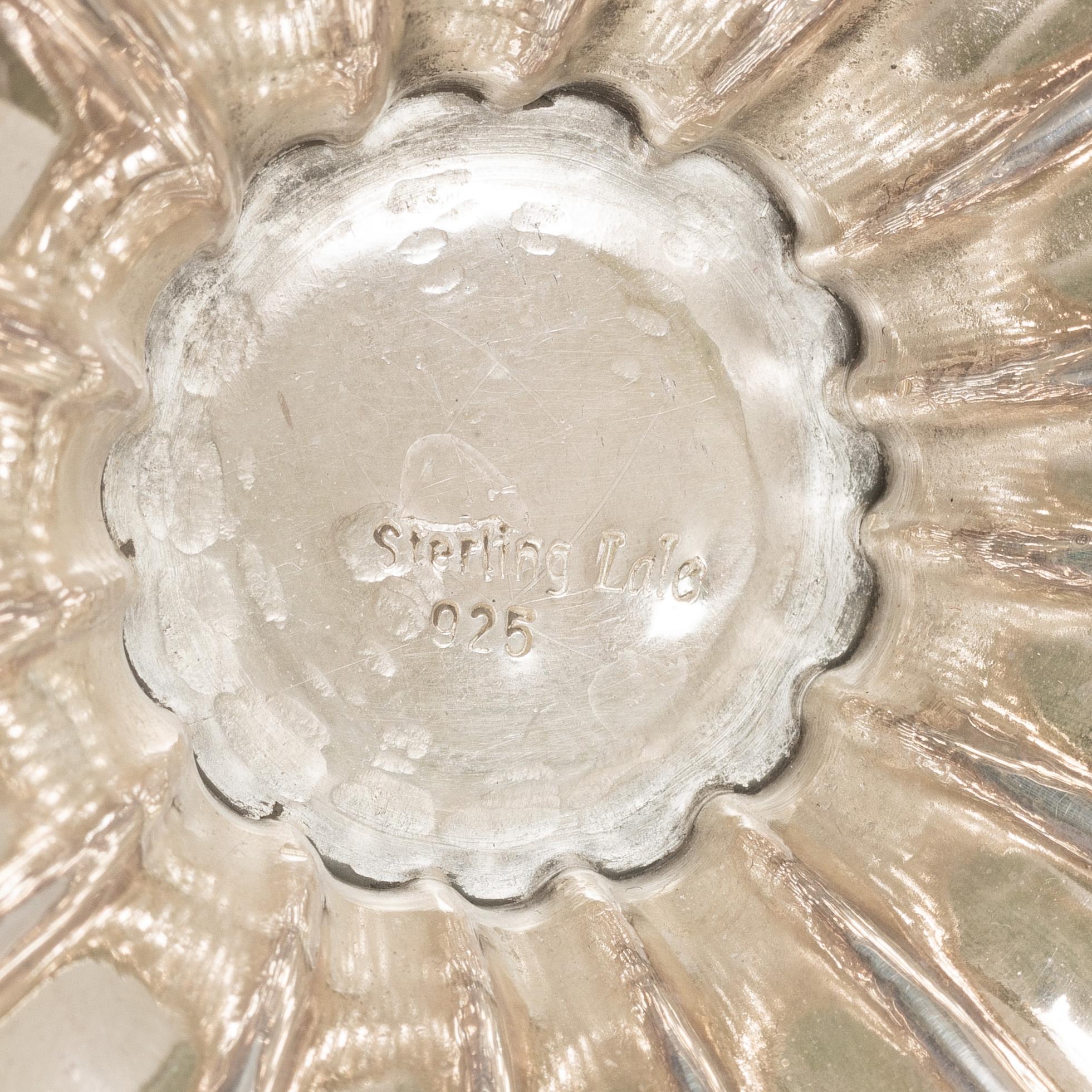 Lale Silverware & Co Ltd, a pair sterling silver lidded urns, Istanbul, Turkey 20th century.