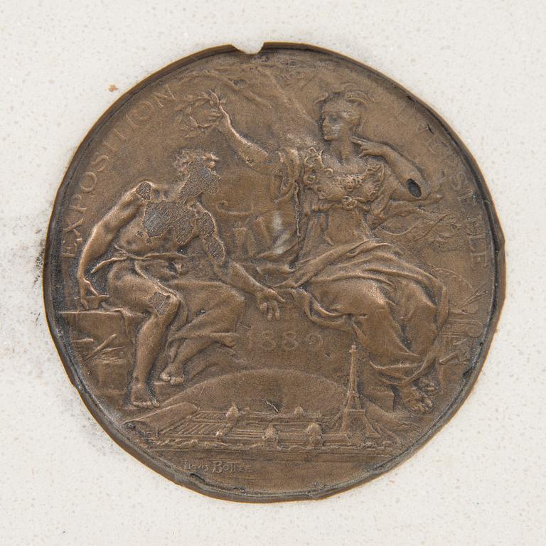 Relief, alabaster, 1800-tal.
