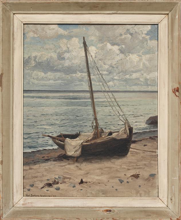 KARL THEODOR BOEHME, olja på duk, sign o dat Rügen 20/9 1919.