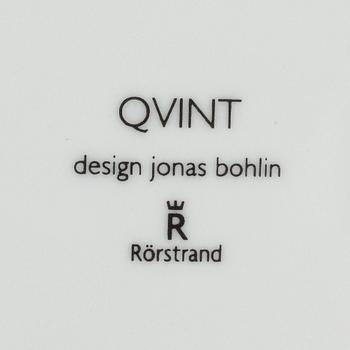 JONAS BOHLIN, servis, 66 delar, porslin, "Qvint", Rörstrand.