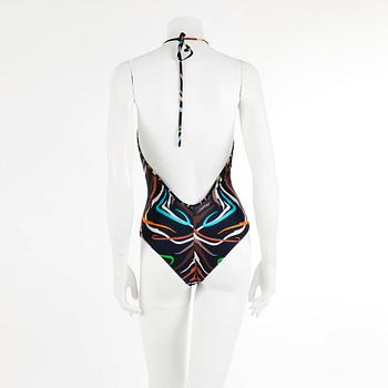 MISSONI, multicolored nylon bathingsuit, italian size 44.