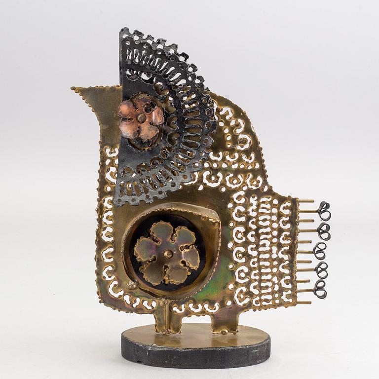 OKÄND KONSTNÄR, skulptur, metall. 1960-tal.