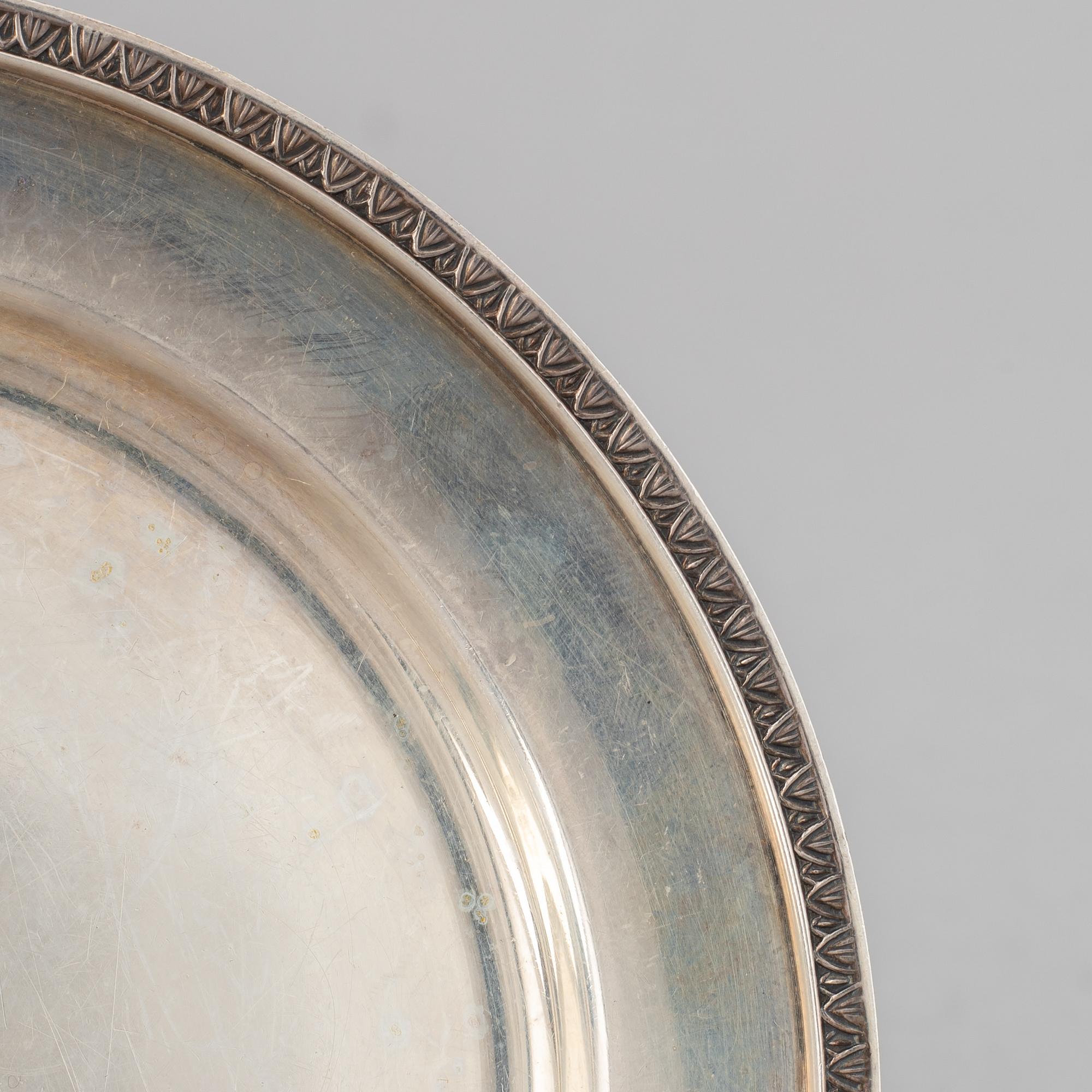 Hugo Strömdahl, fat, 12 st, silver, Stockholm 1952.