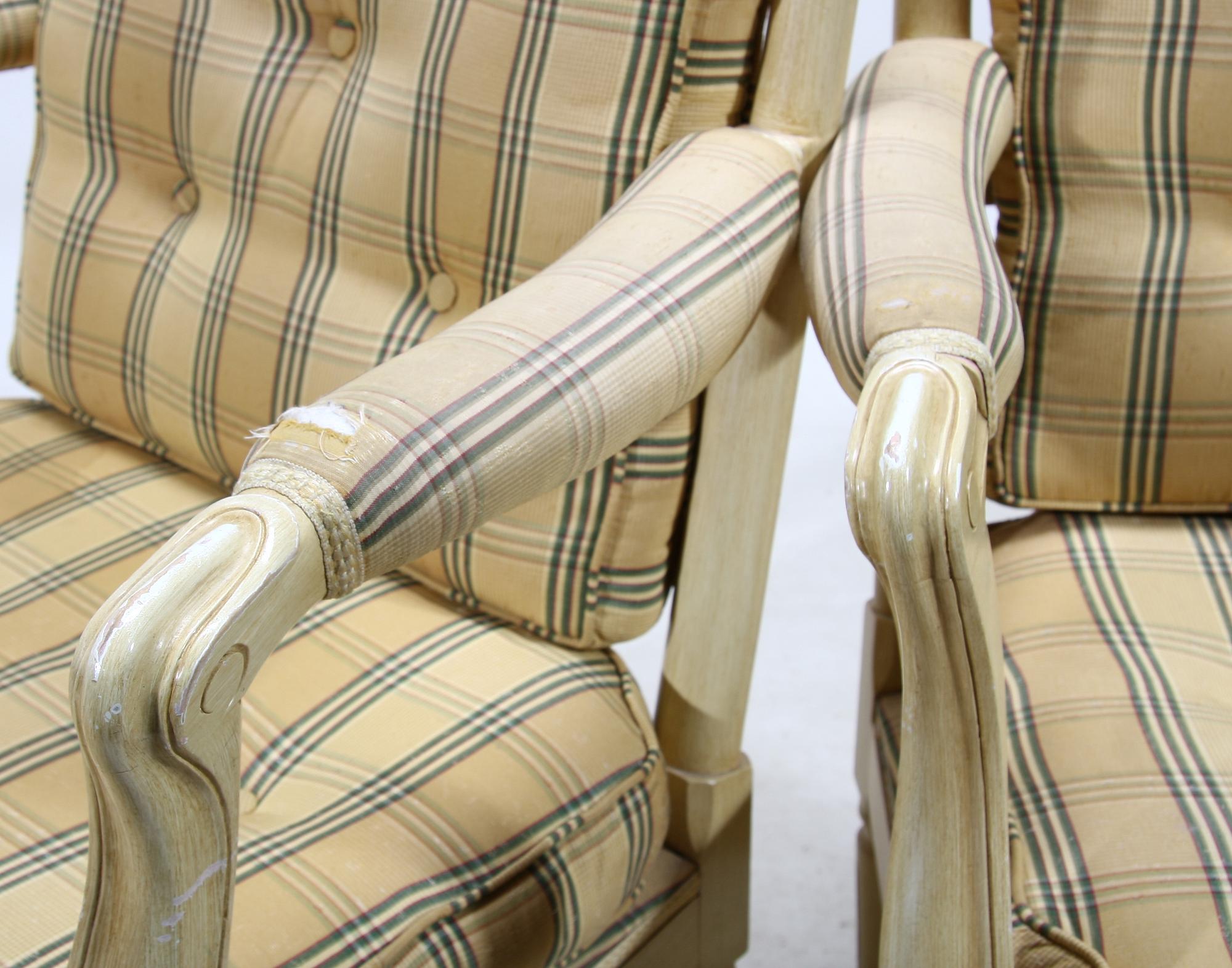 FÅTÖLJER ett par. Gripsholmsmodellen, 1900-tal.