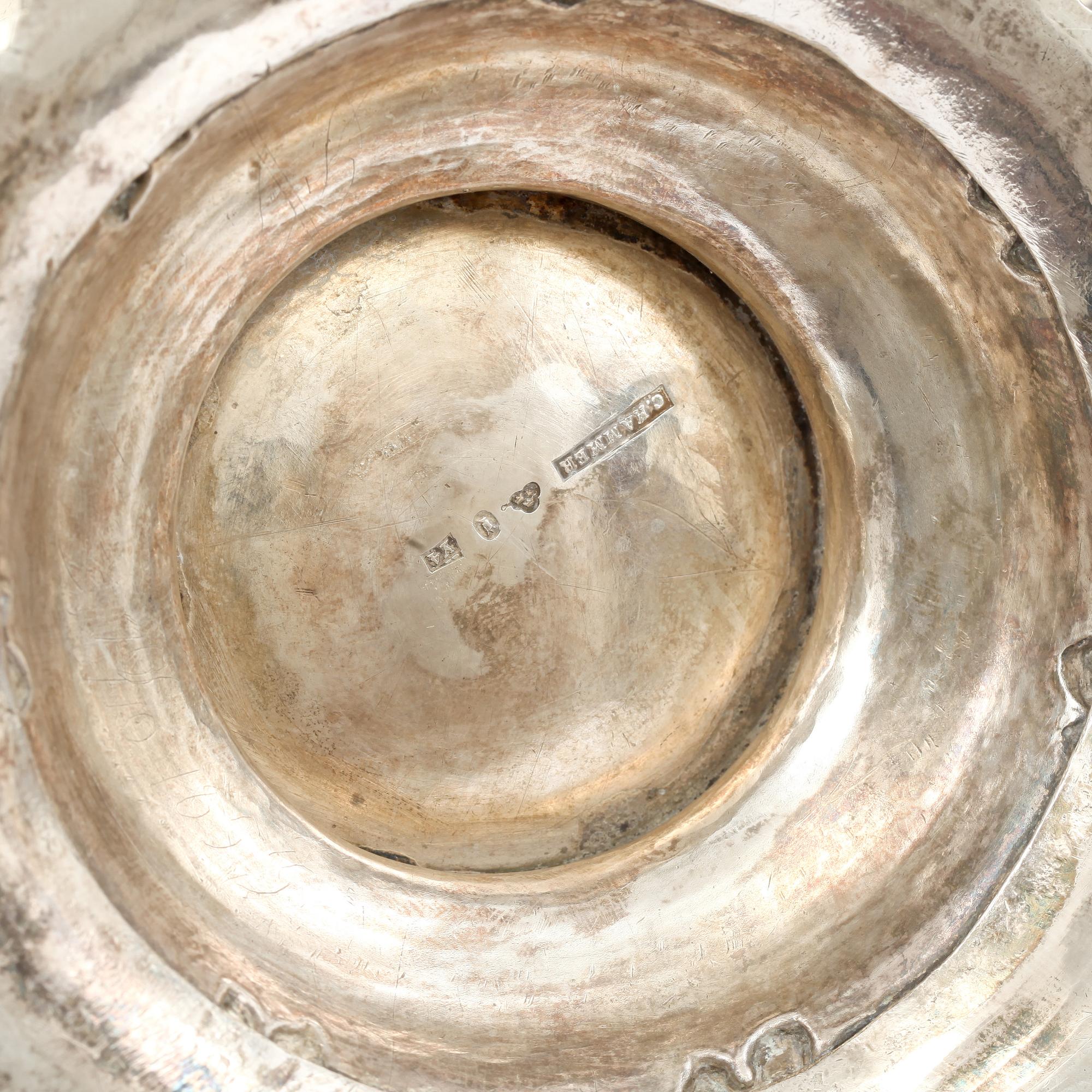 KAFFEKANNA, silver, Christian Hammer (1845-1894), Stockholm 1853. 680 g.