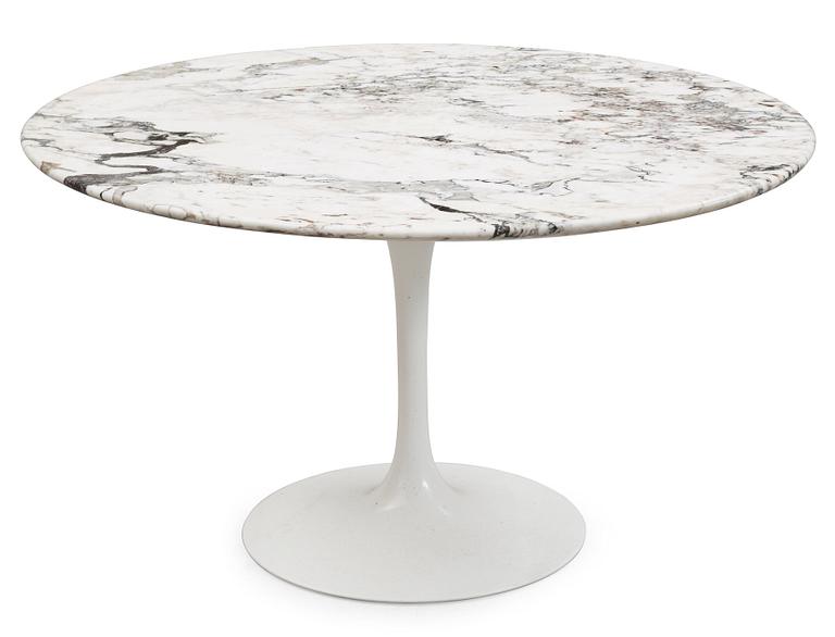 An Eero Saarinen 'Tulip' marble top sofa table, Knoll International, USA.