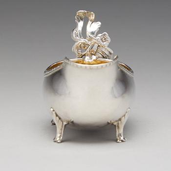 A Swedish Rococo parcel-gilt silver cream-jug, mark of Petter Åkerman, Stockholm 1778.