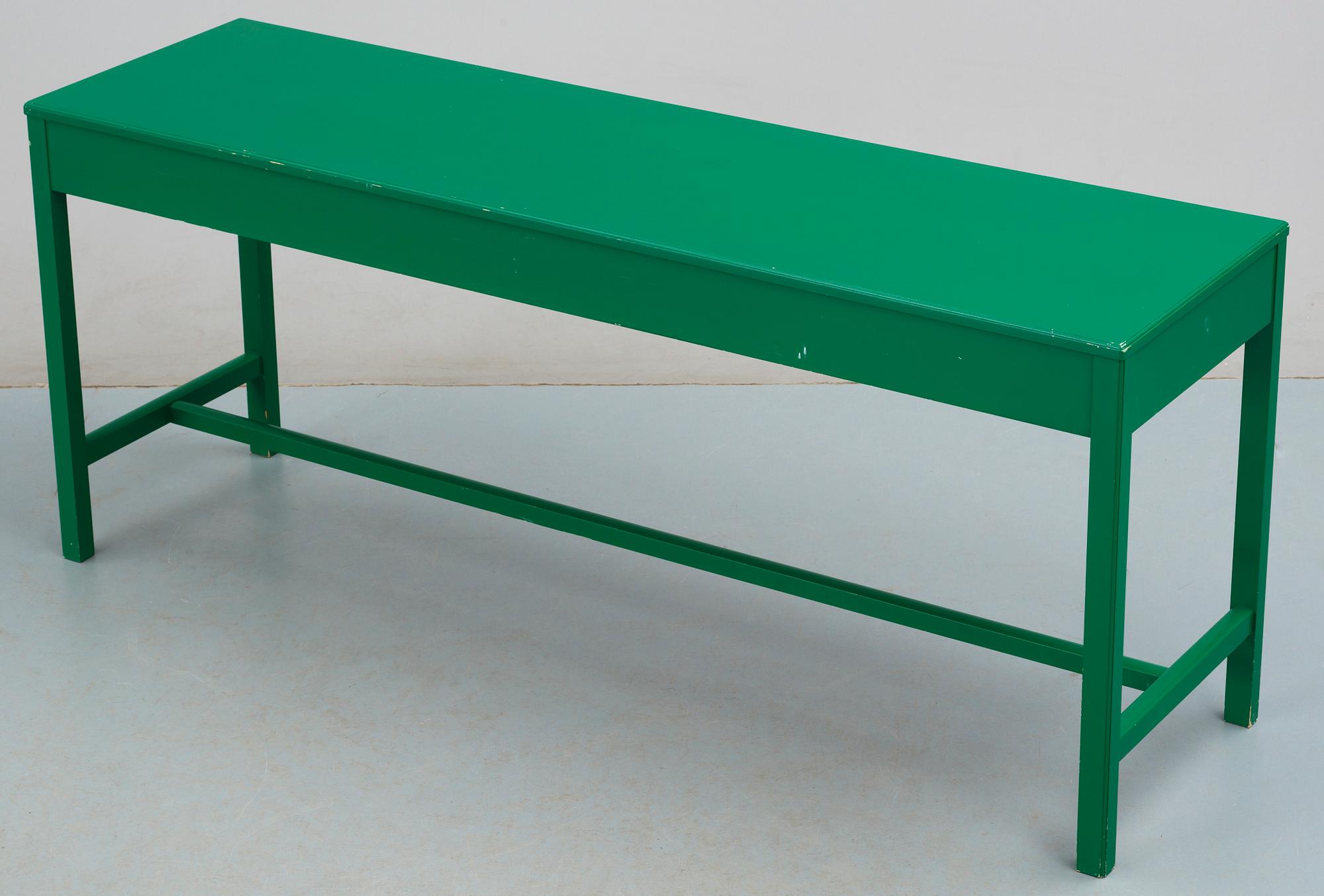 A Josef Frank green laquered sideboard by Svenskt Tenn.