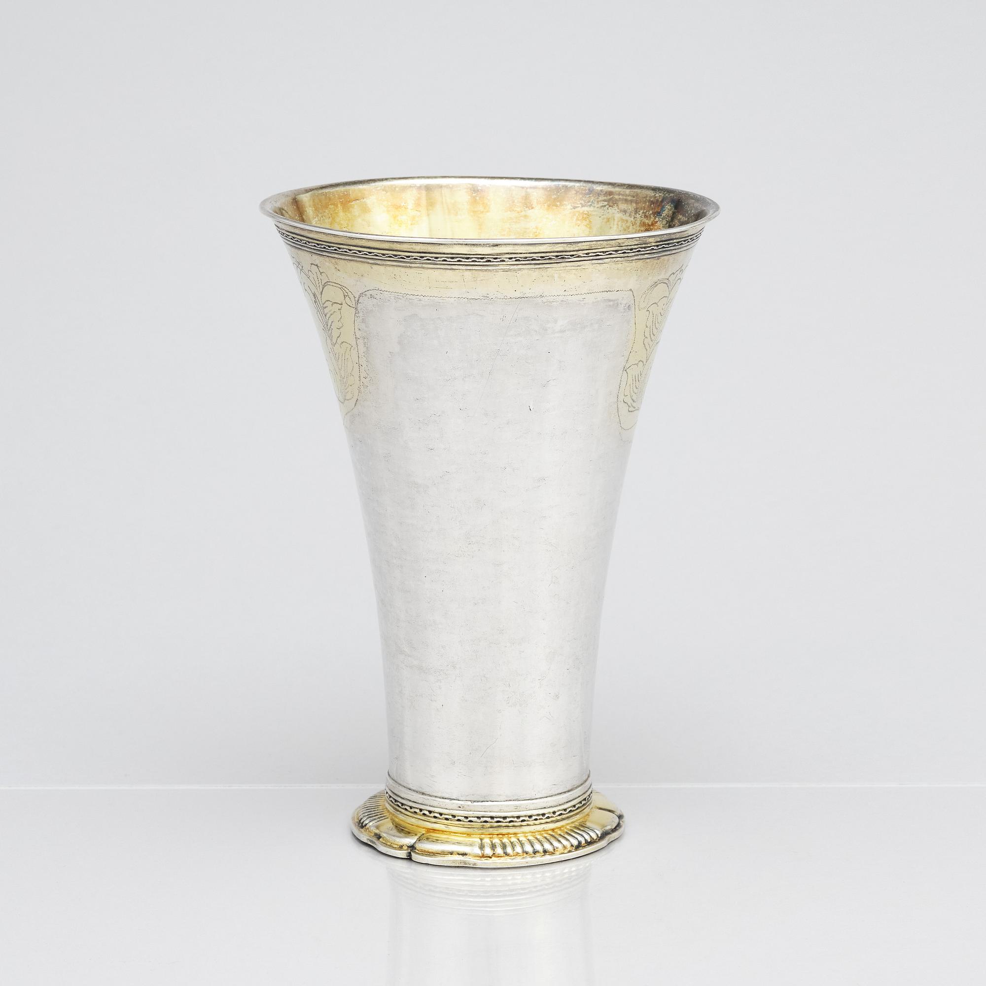 A silver-and parcel-gilt beaker, mark of Lorentz Lindgren, Borås, active (1775-1803).