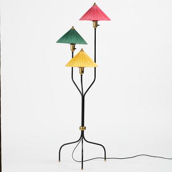 Josef Frank, a "Kinalampan" (China Hat) floor lamp model "2599", Firma Svenskt Tenn, Sweden, 1950s-60s.