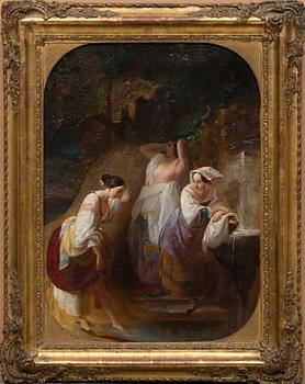 OIDENTIFIERAD KONSTNÄR, olja på duk, ej signerad, 1800-tal.