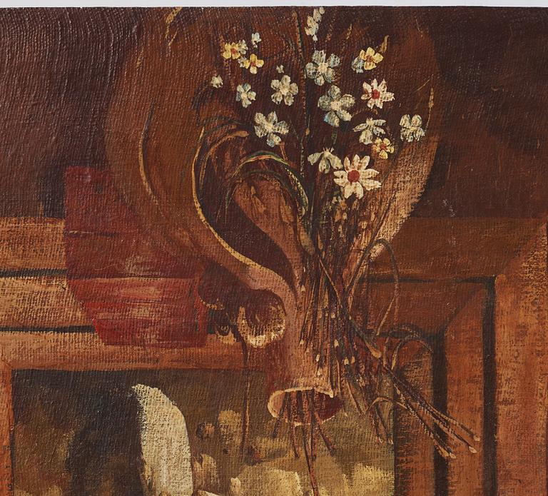 Milić od Mačve, oil on canvas laid down on panel, signed and dated 1969.