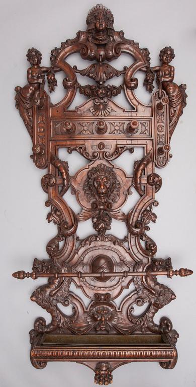 KLÄDHÄNGARE / KÄPPSTÄLL, barockstil 1800-talets slut.