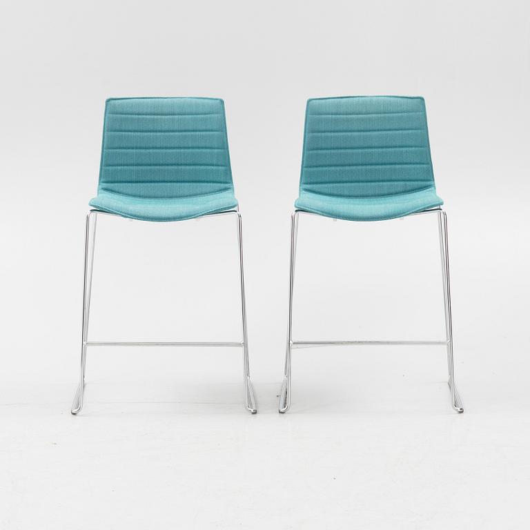 Six 'Catifa' barstools, Arper, 21st century.