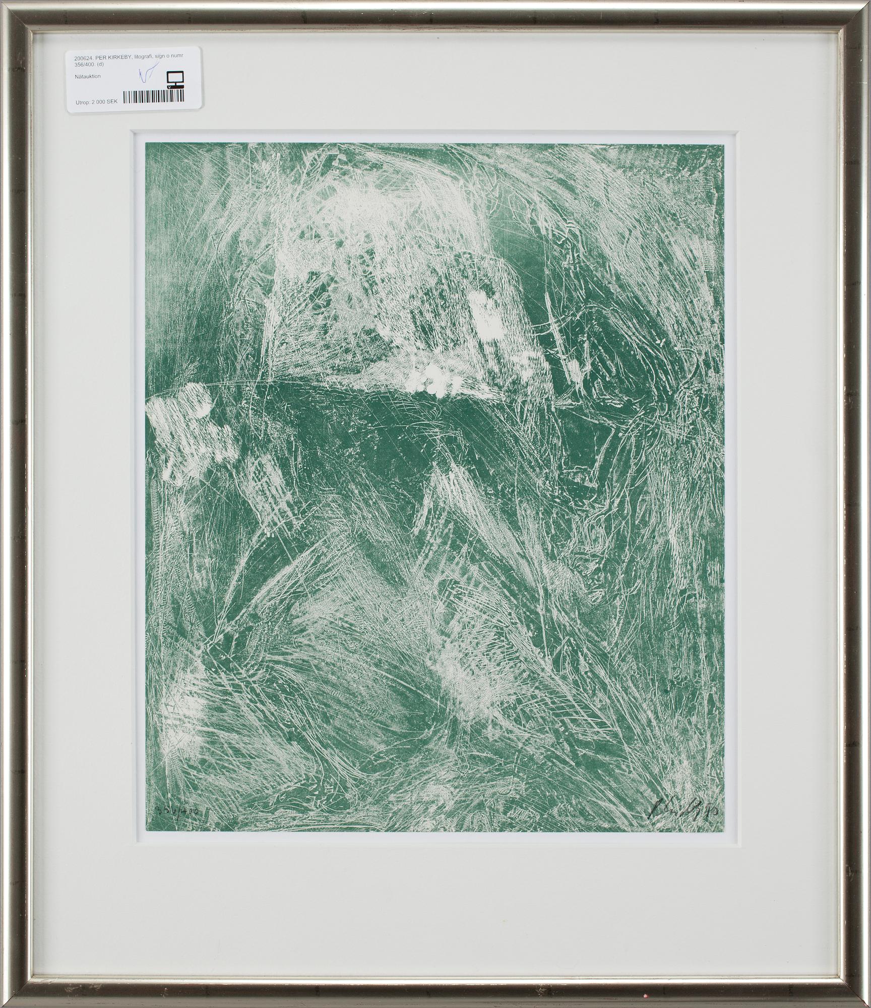 PER KIRKEBY, litografi, sign o numr 356/400.