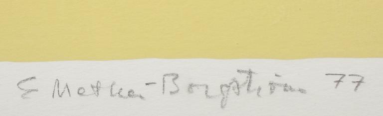 ERNST METHER-BORGSTRÖM (FINLAND), serigrafi, numr. XII/XXV, sign. och och dat. -77.