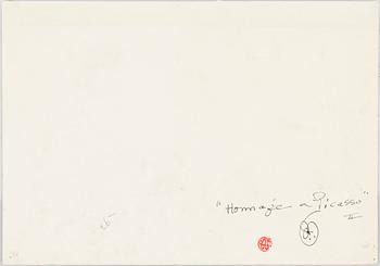 ULF RAHMBERG, Ink wash, signed with monogram verso.