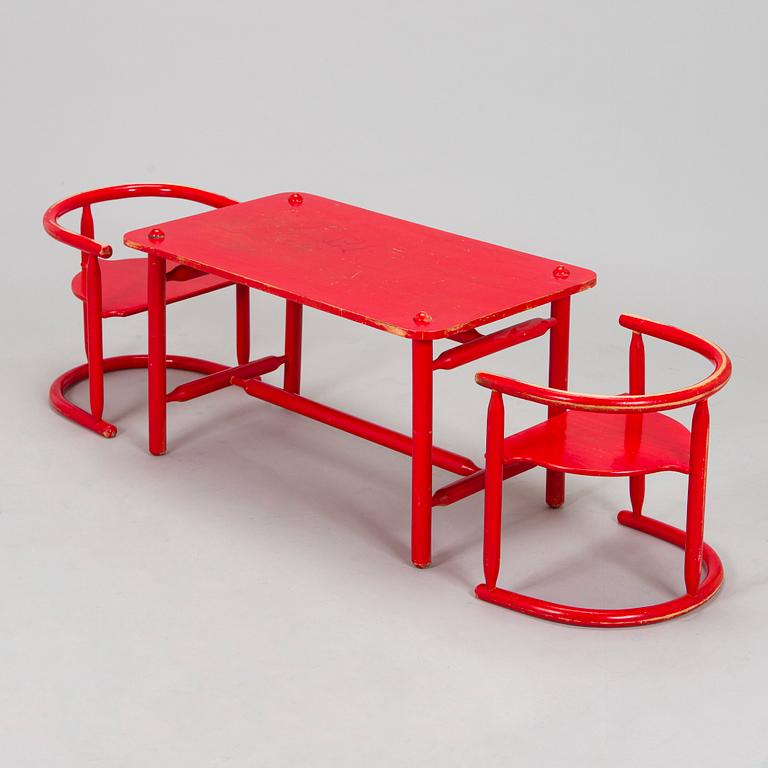 Karin Mobring, a children's beech wood furniture set, 'Anna', IKEA, Sweden,.