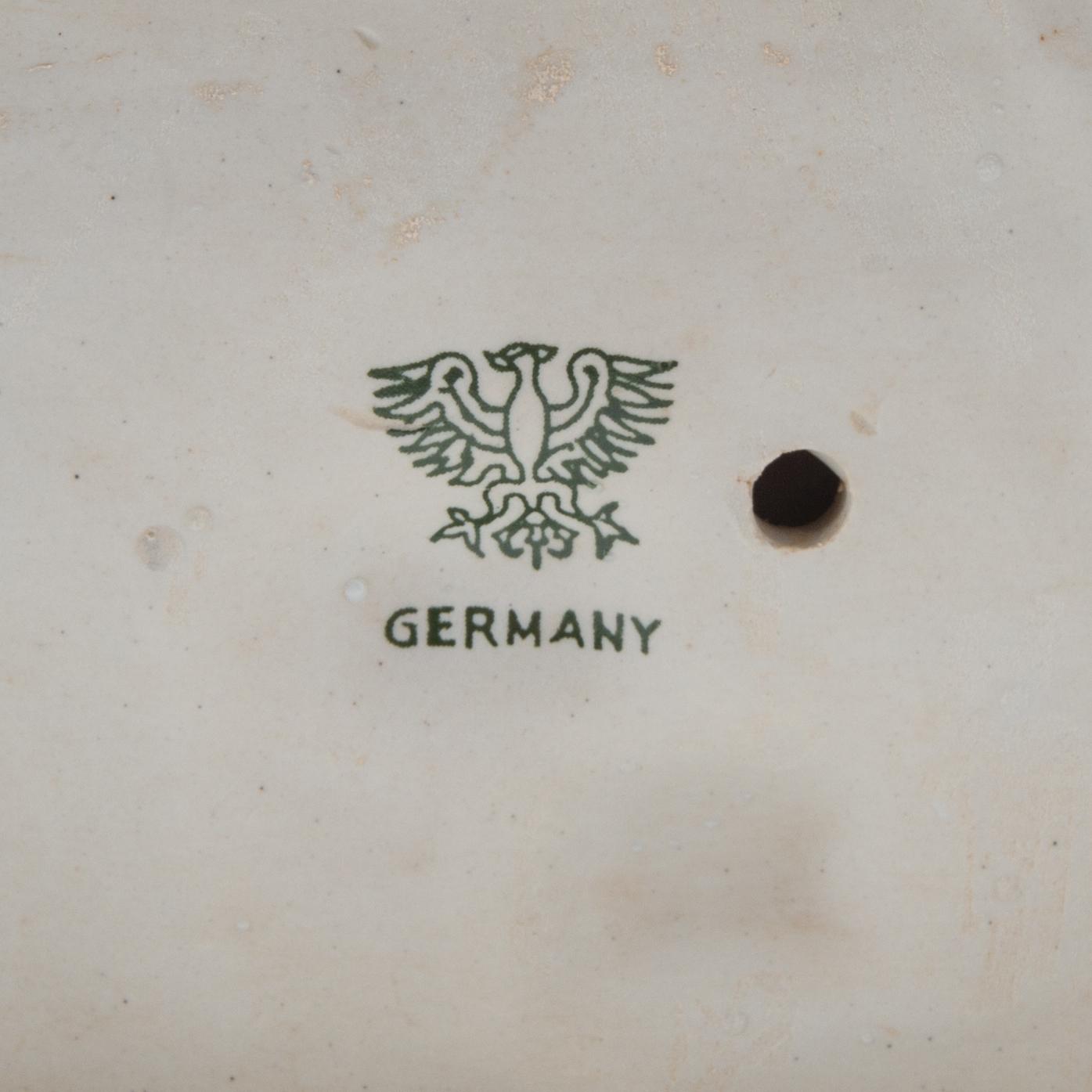 Urn with lid Germany Rococo style mid-20th century porcelain.